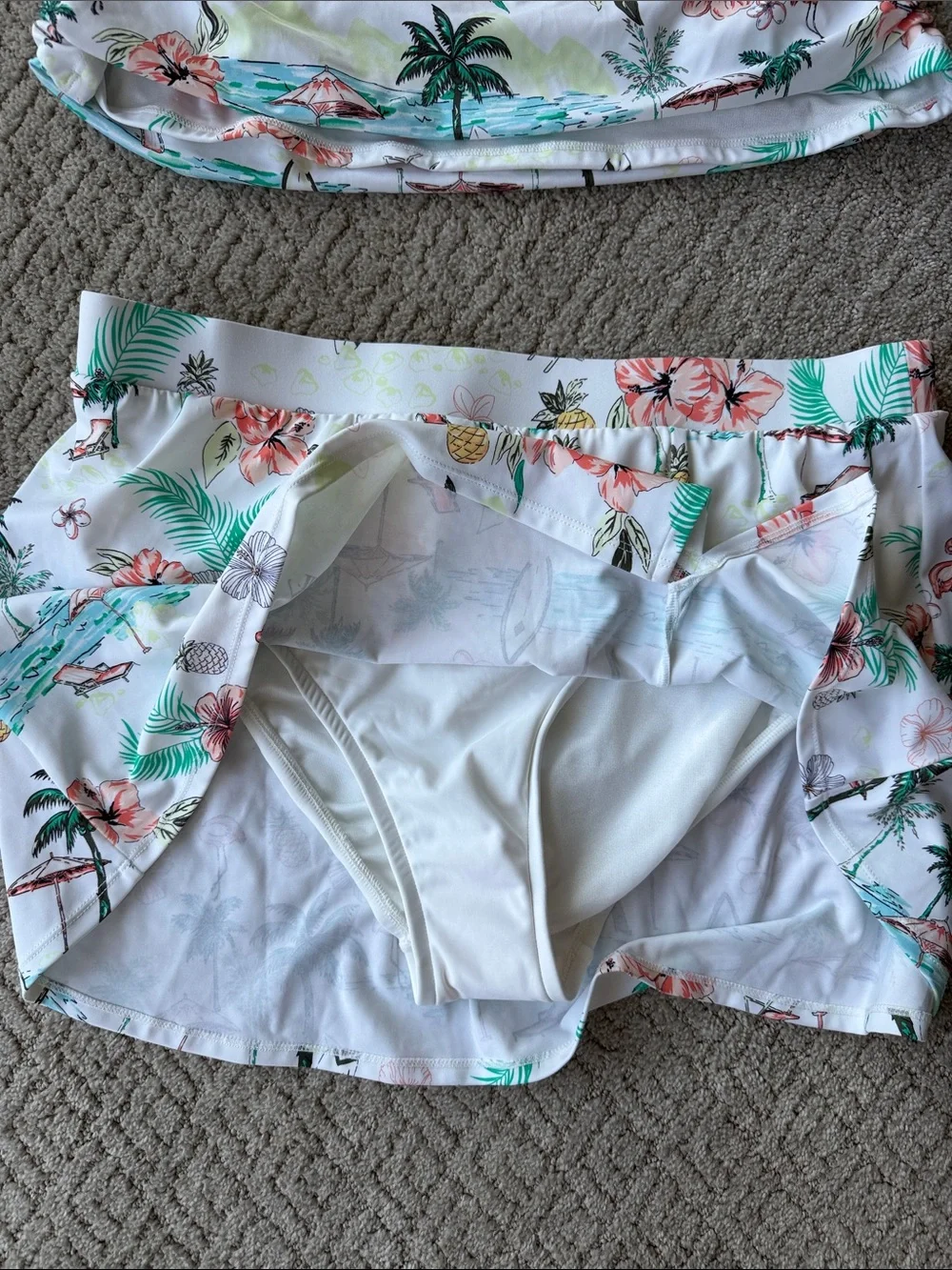 NWT Talbots Miraclesuit CABANA TANKINI UPF 50+ - SCENIC BEACH Size 14